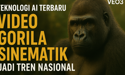Teknologi AI Terbaru: Video Gorila Sinematik Jadi Tren Nasional Lewat VEO3
