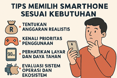 8 Tips Memilih Smartphone Sesuai Kebutuhan dan Budget